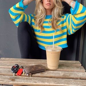 ZARA cropped spring sweater